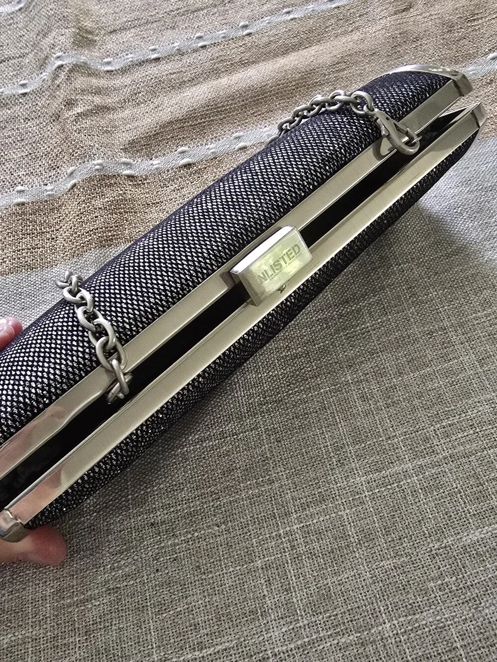 Unlisted, Kenneth Cole, Vintage Hardshell Handbag Small Evening Clutch Purse